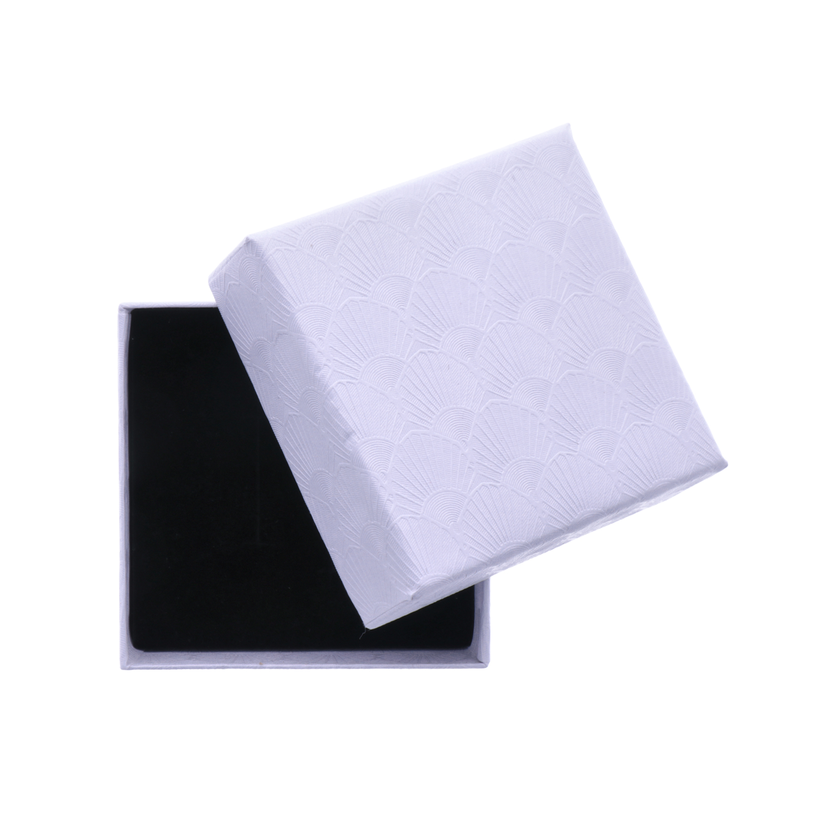 paper jewelry box - pearl white - 7,5x7,5cm | 1pc