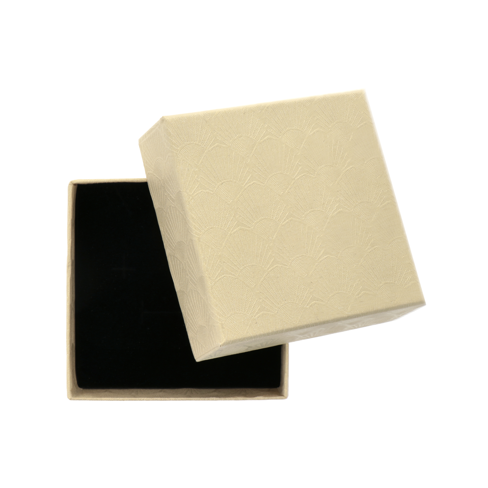 paper jewelry box - pearl gold - 7,5x7,5cm | 1pc