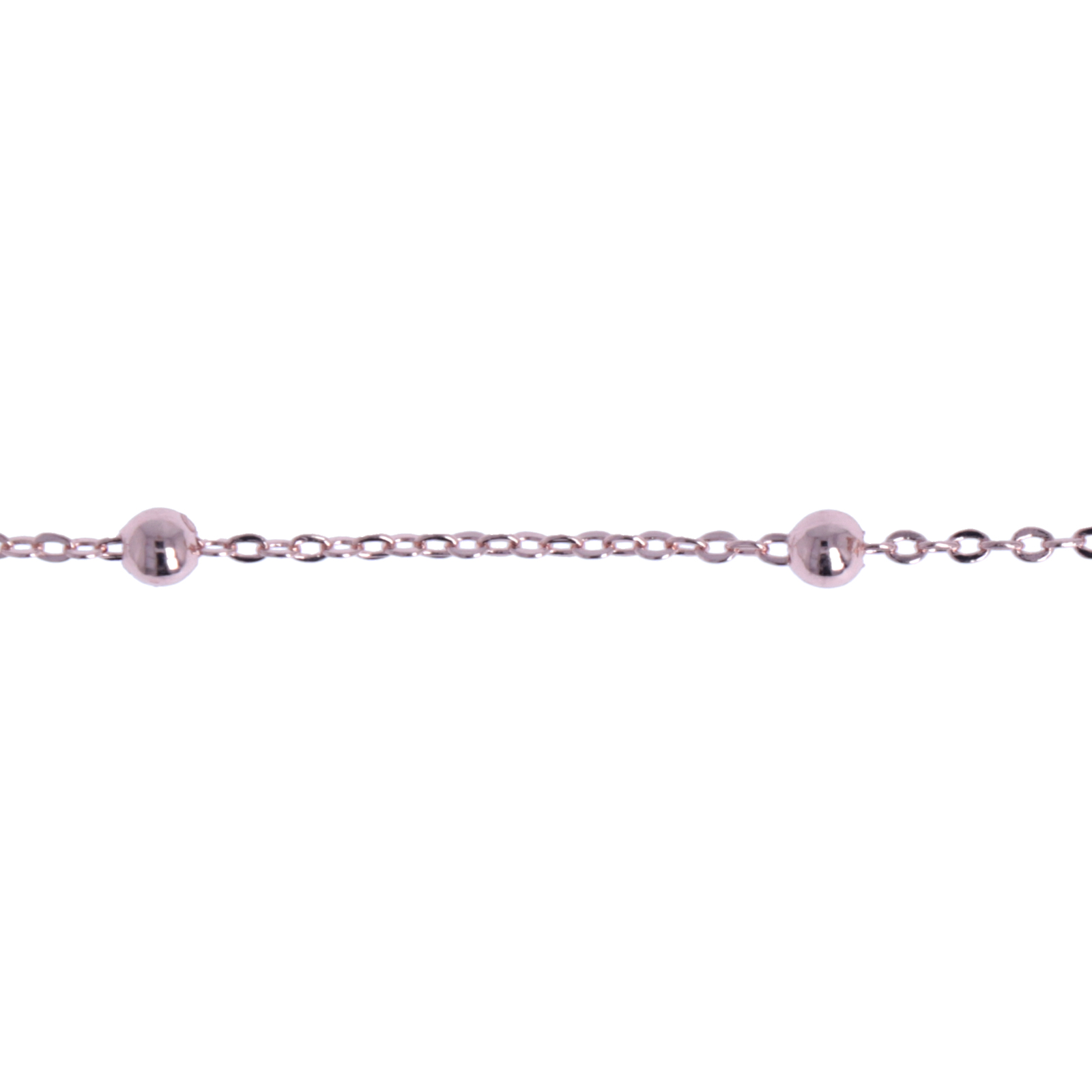light gold plated cable chain with ball 3,5mm | 1mt