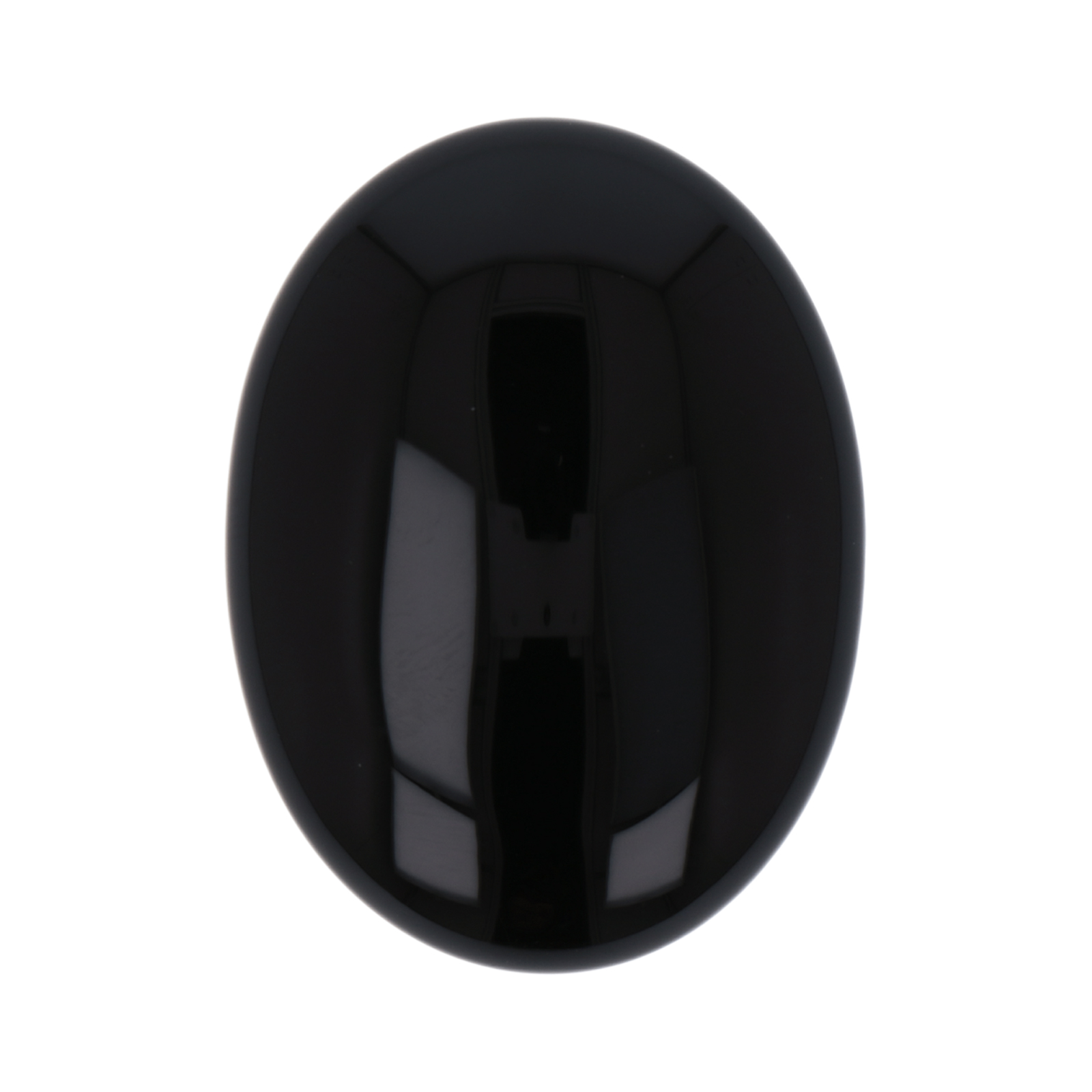 black onix cabochon smooth oval 40x30mm | 1pc