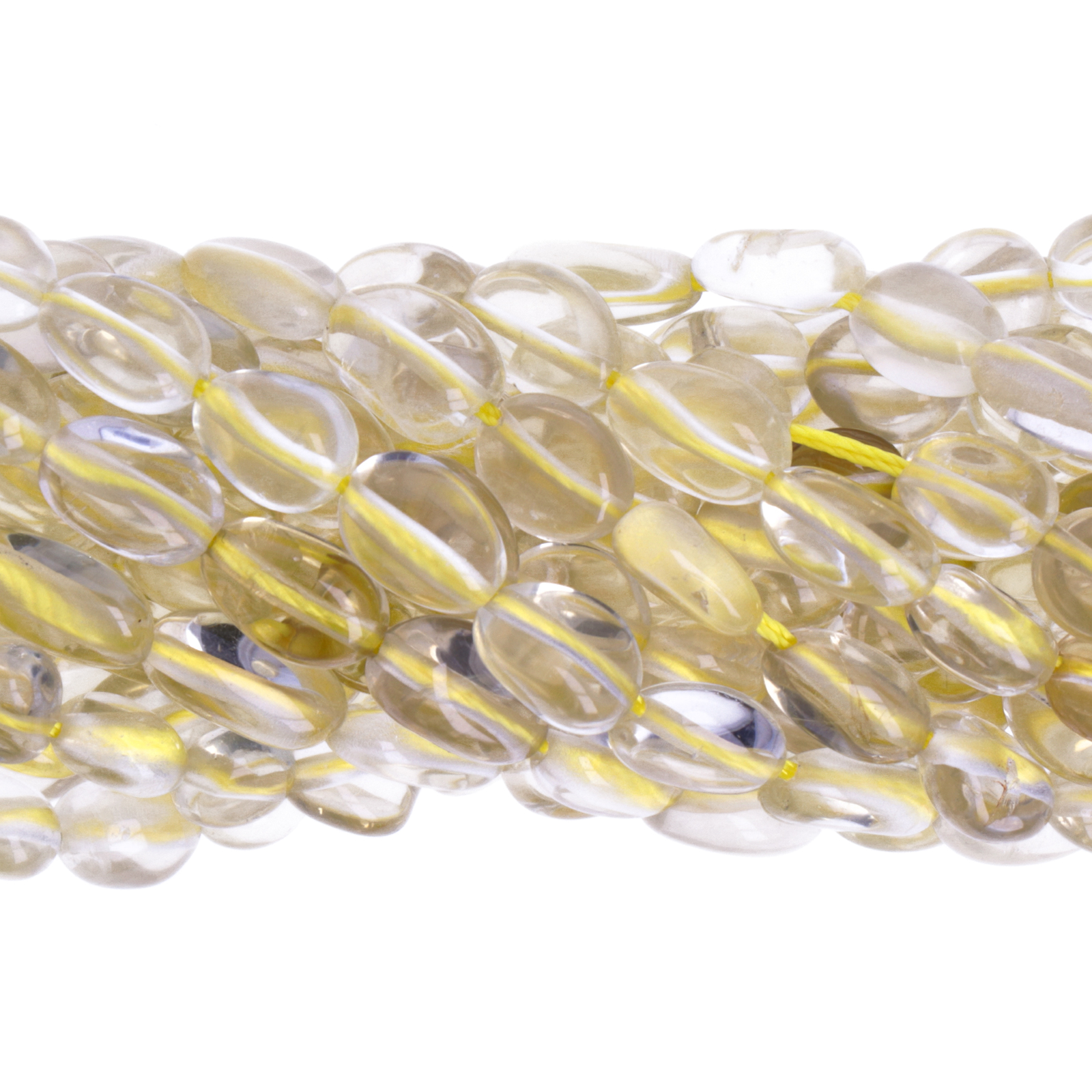 lemon quartz nugget 8-10mm aprox. | 15/16-inch strand