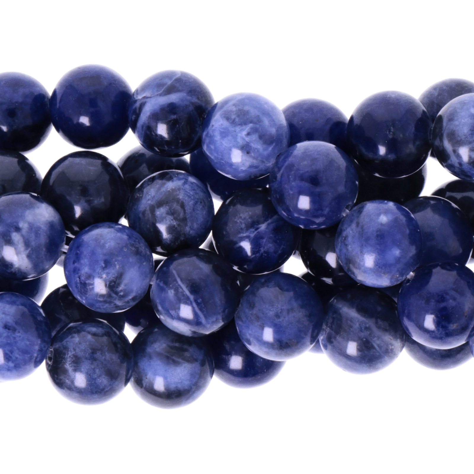 sodalite glatt runde 10mm | 10st