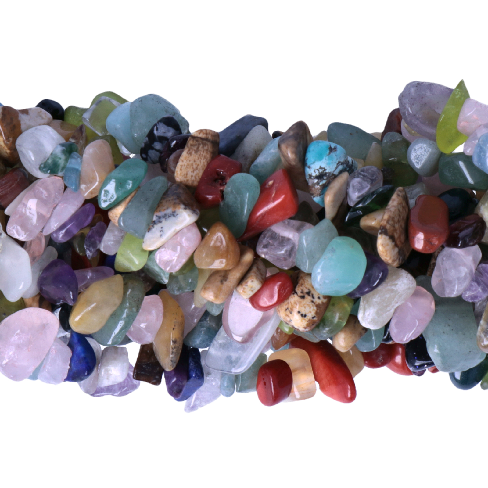 halbedelsteinperlen mix chips 5-10mm | strang 80/85cm