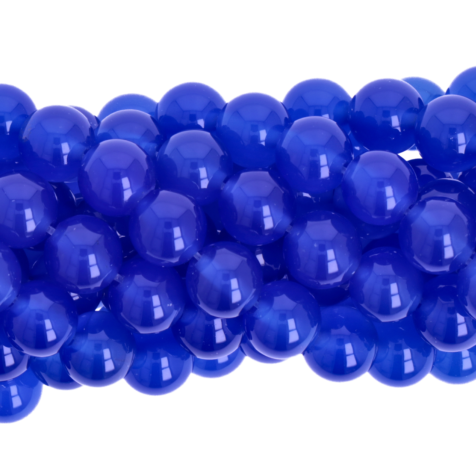 blue onyx smooth round 8mm | 12pc