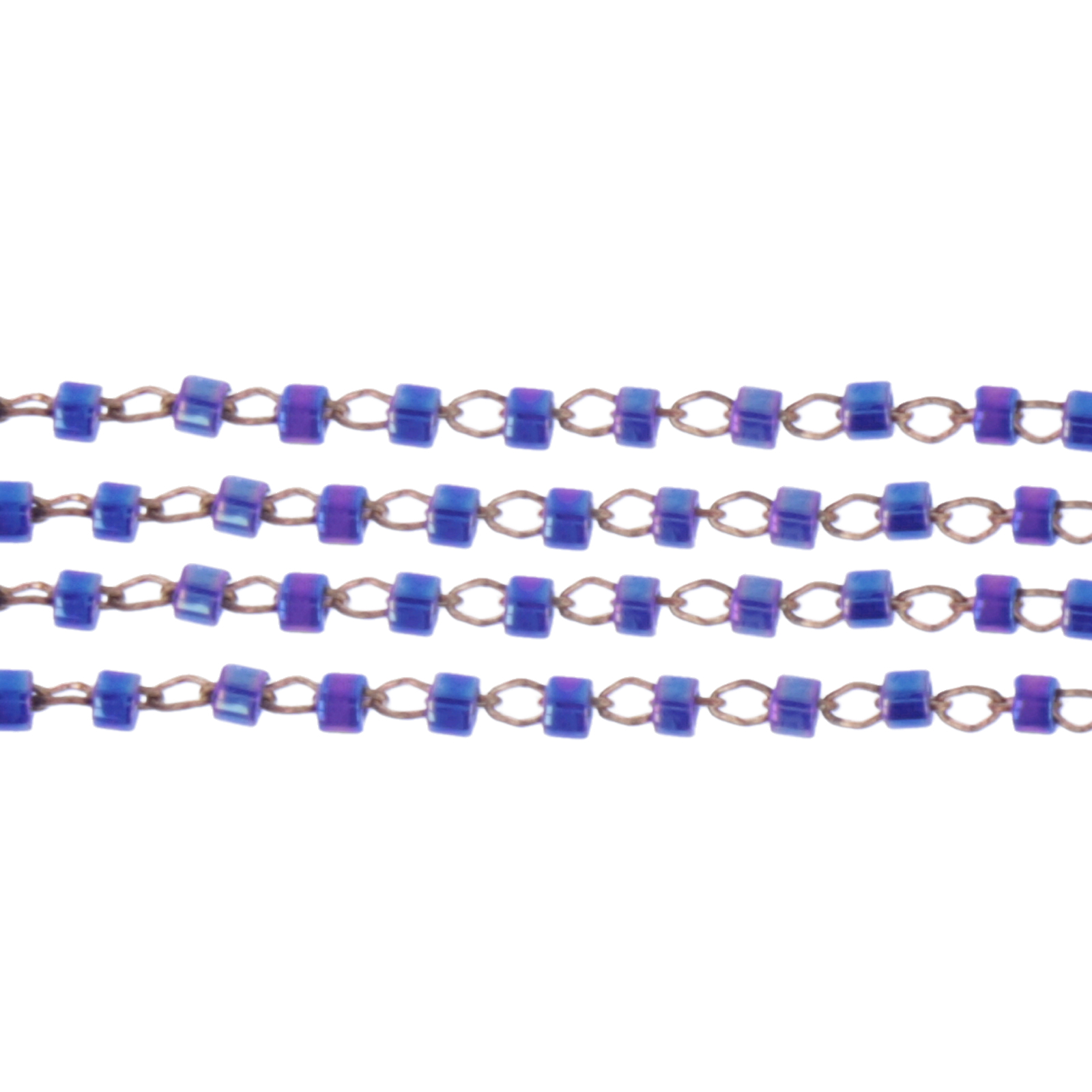 opaque cobalt ab (db0165) delica 11/0 miyuki chain | 50cm