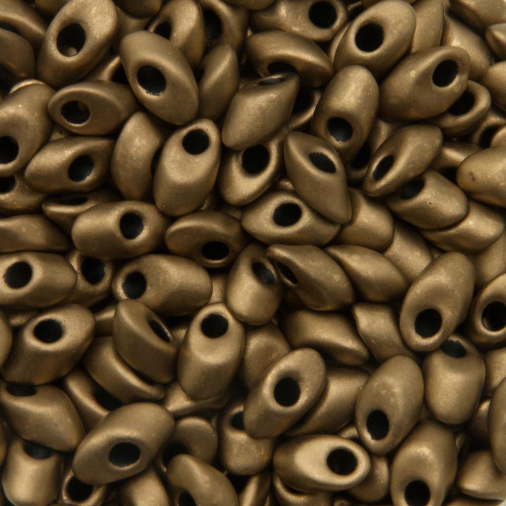 long magatama miyuki 7x4mm matte metallic dark bronze | 10gr