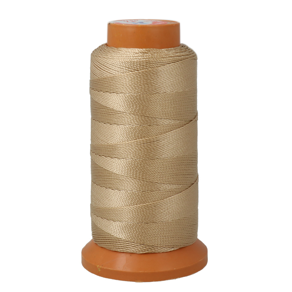gold polyester thread - size 0,80mm - 200mt spool | 1pc