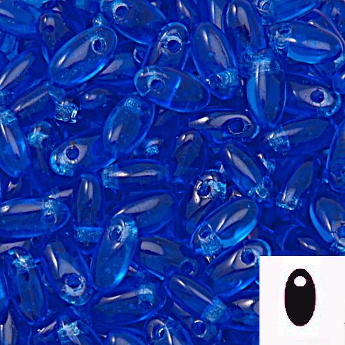 rizo glasperlen sapphire 6x2,5mm | 10gr