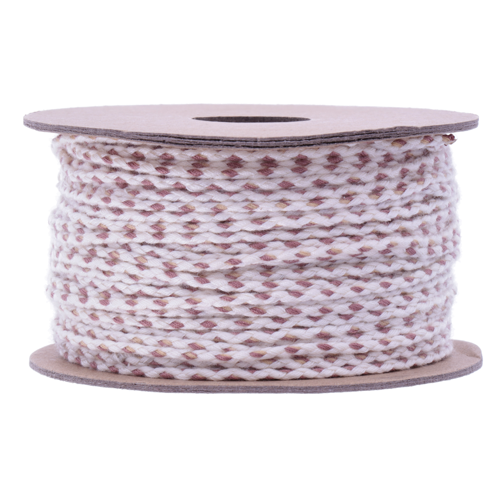 multicolor ffaden beige/weiß geflochtener 2mm | 2mt
