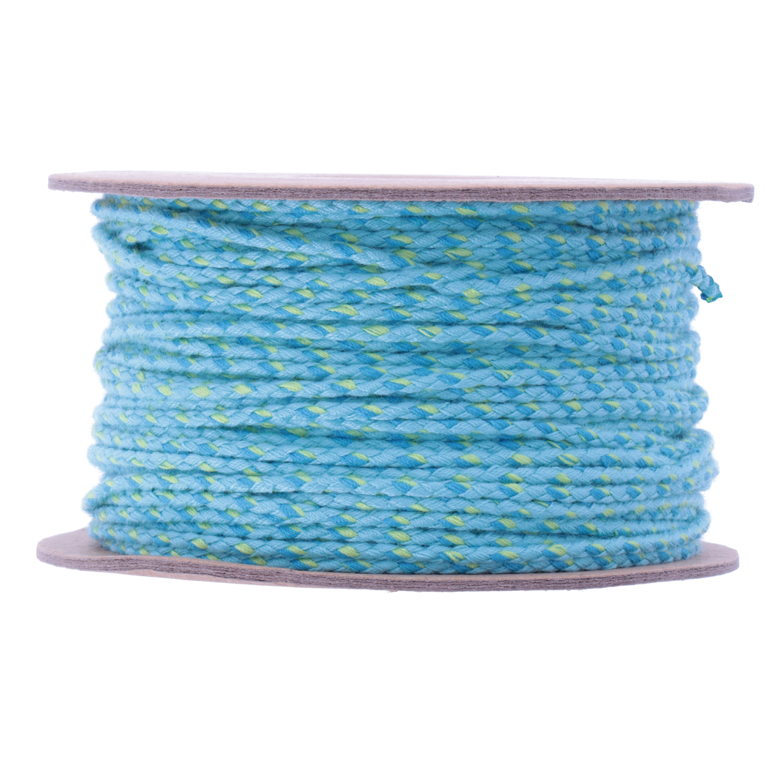 multicolor ffaden türkis geflochtener 2mm | 2mt