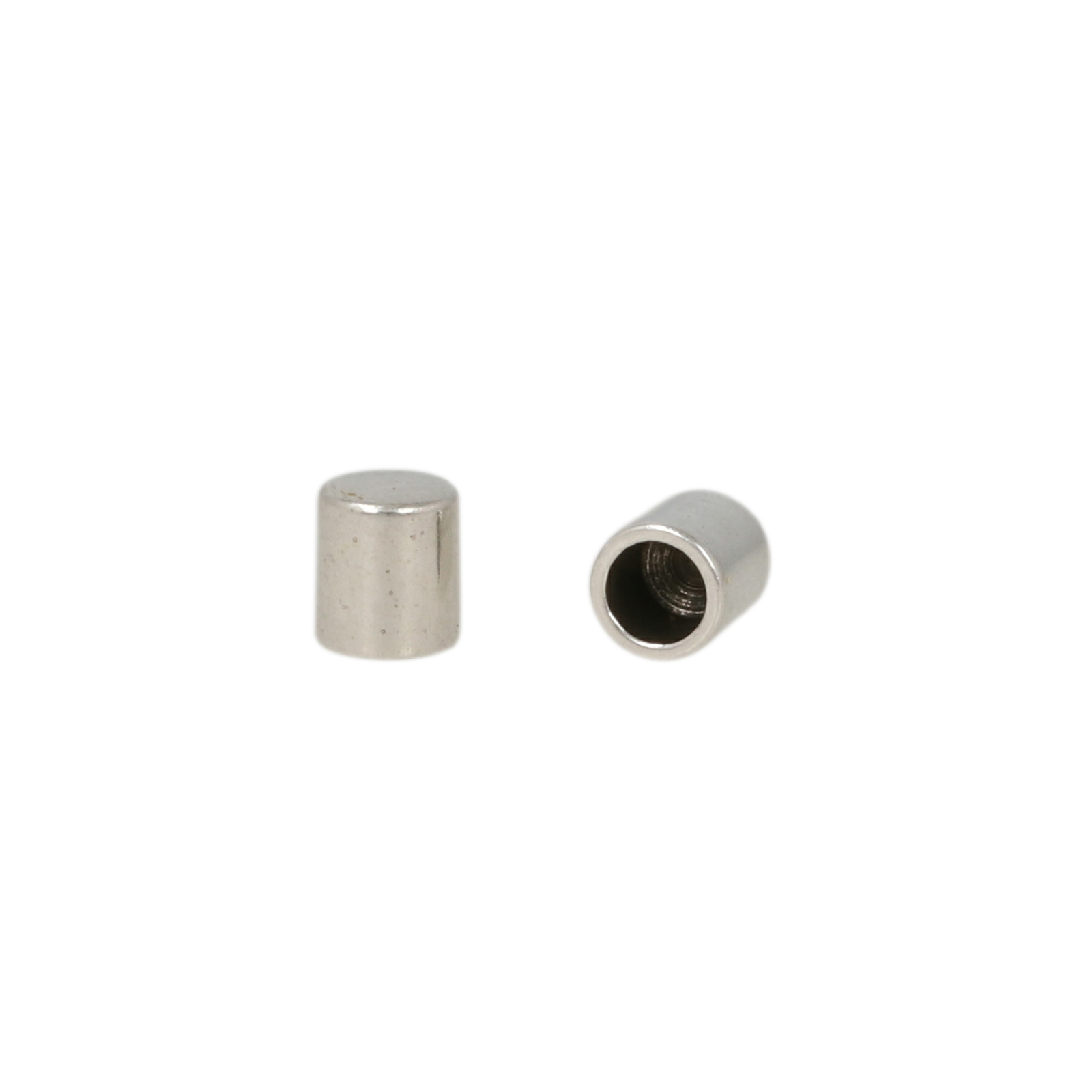 antique silver plated crimp end 4x3,5mm (width 2,5mm) | 10pc