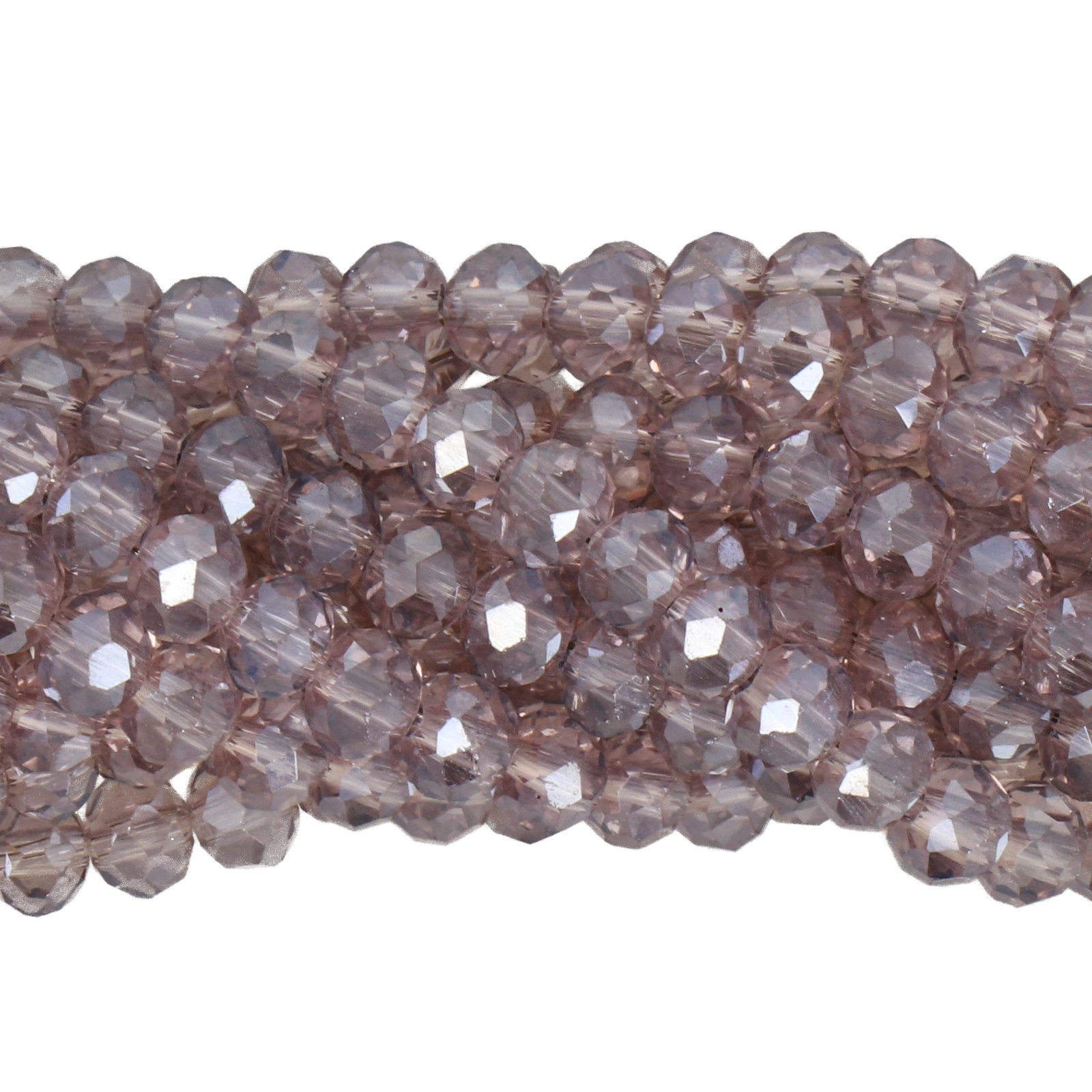 opal violet ab chinese crystal faceted roundelle 4x3mm | 1 strand