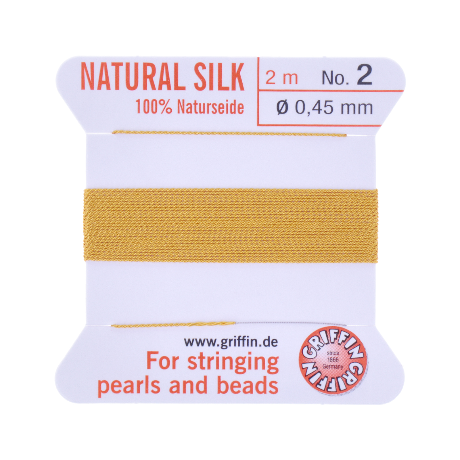 amber griffin silk bead cord diameter 0,45mm - 2 mt | 1pc