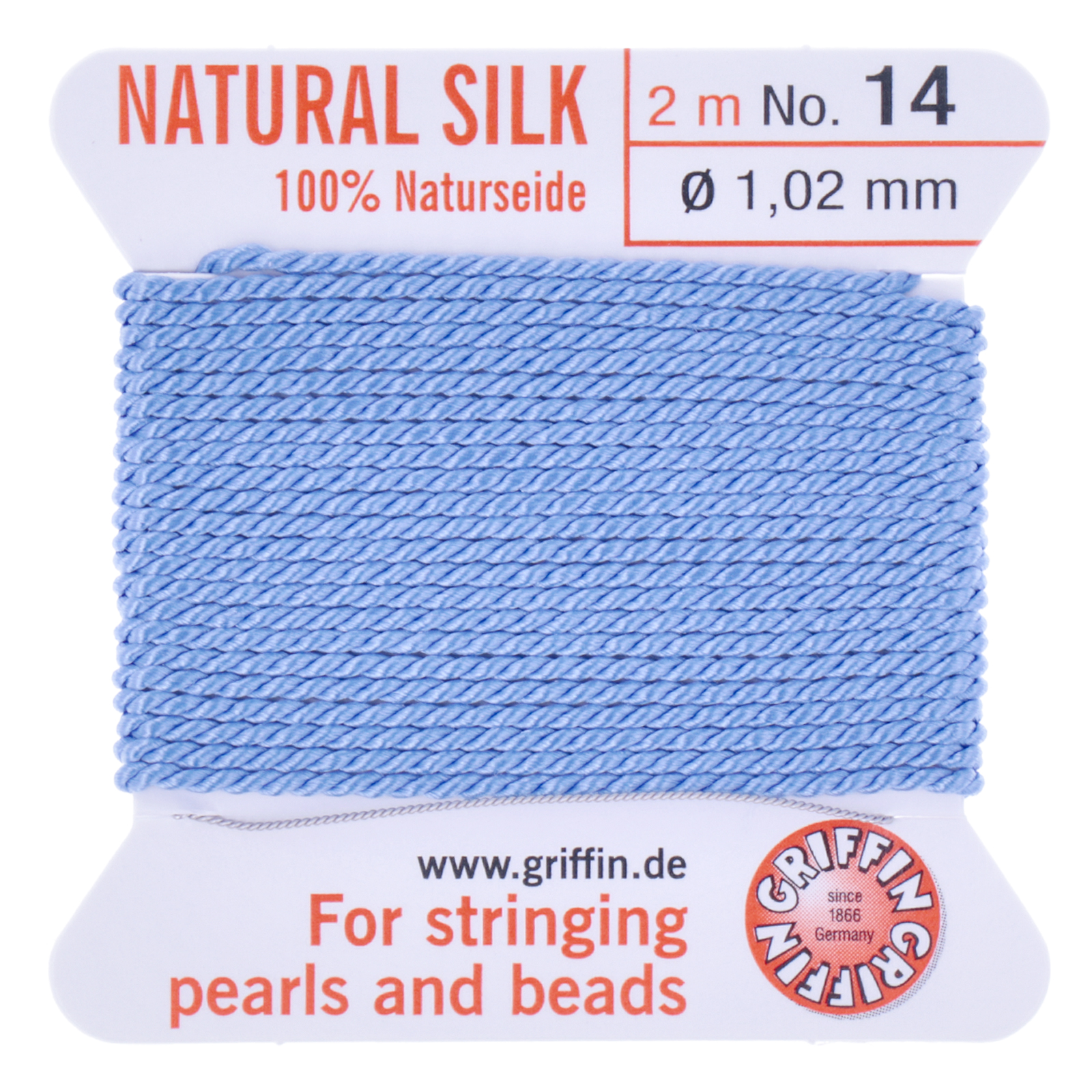 blue griffin silk bead cord diameter 1,02mm - 2 mt | 1pc