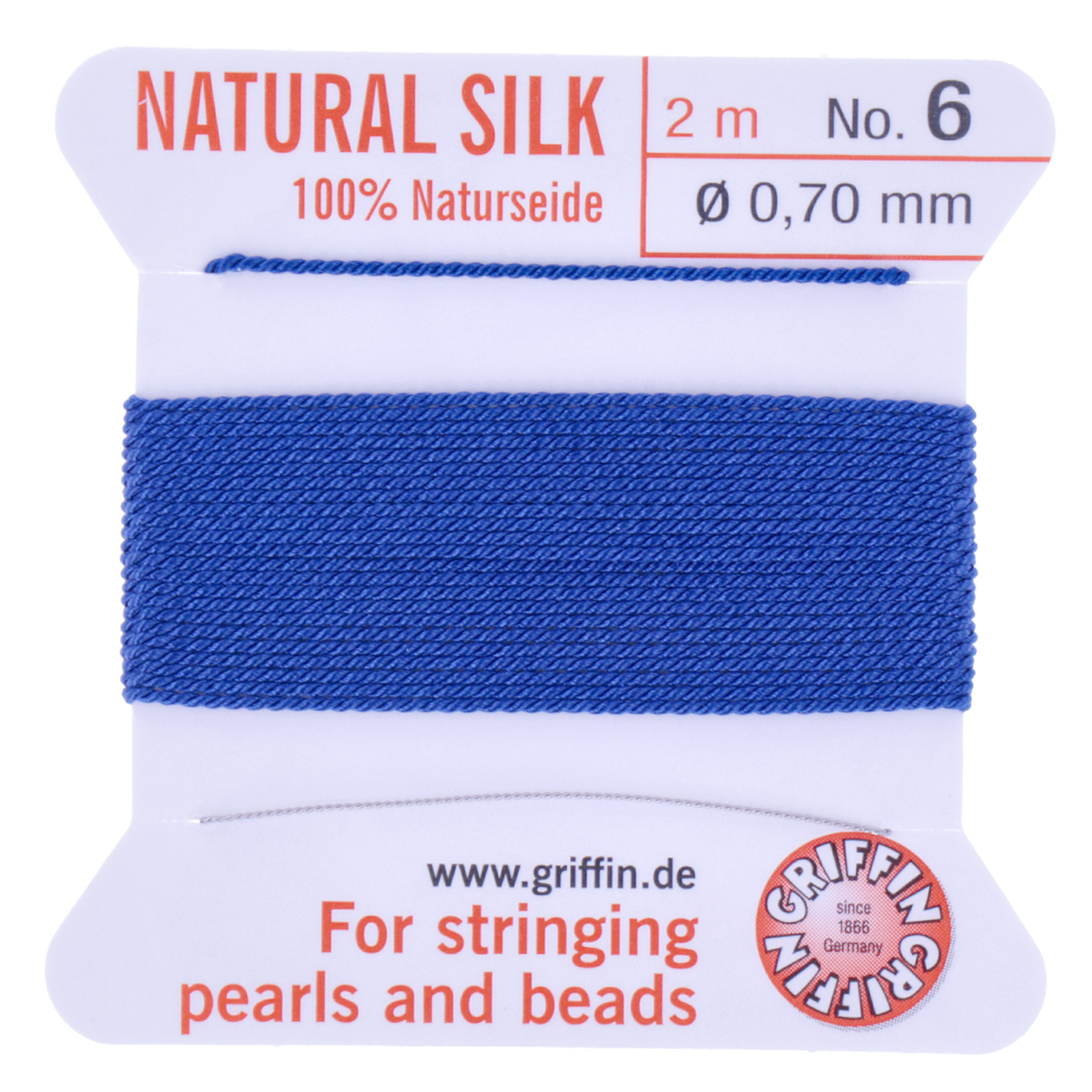 dark blue griffin silk bead cord diameter 0,70mm - 2 mt | 1pc