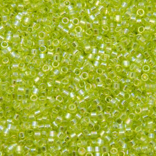 miyuki delica 11/0 - transparent chartreuse ab | 8gr