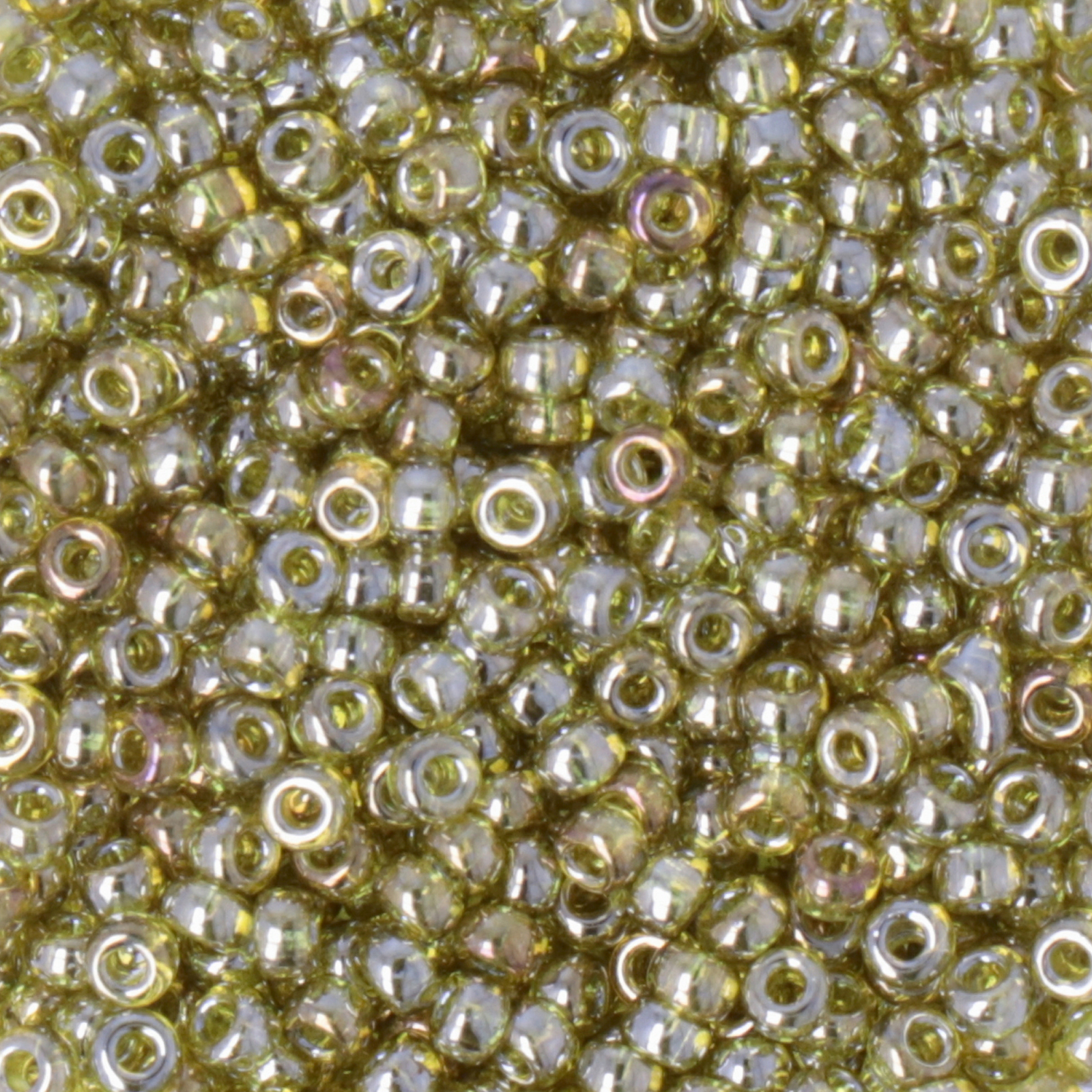 miyuki rocailles 11/0 - transparent golden olive luster (1889) | 10gr