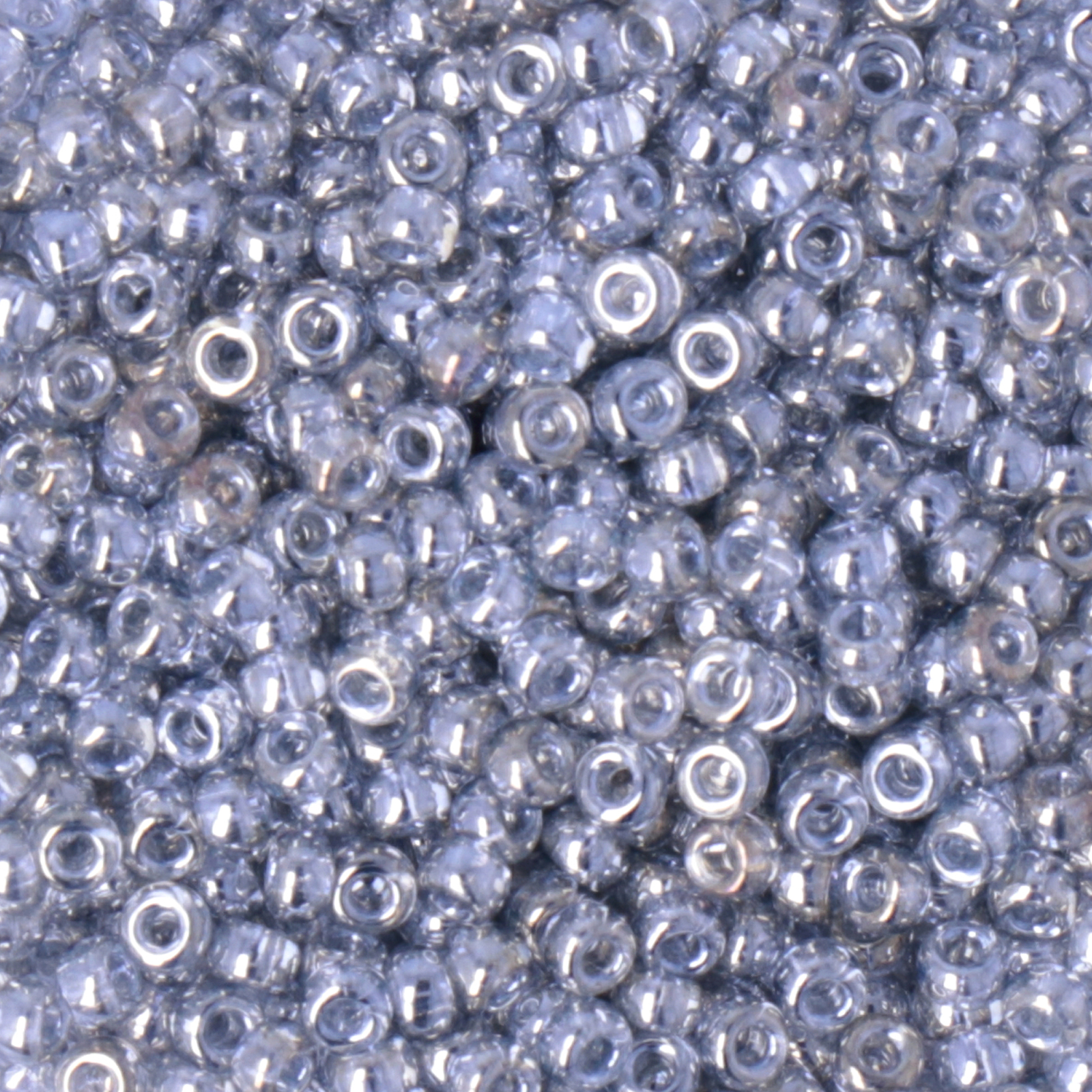 miyuki rocailles 11/0 - transparent silver grey gold luster (1881) | 10gr