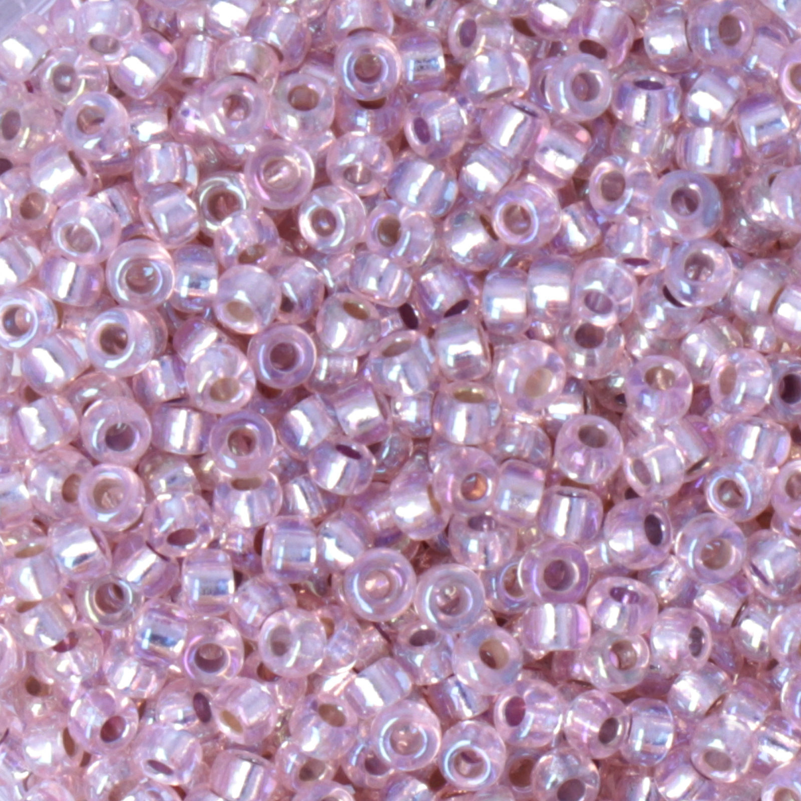 miyuki rocailles 11/0 - silver-lined light blush ab (1023) | 10gr