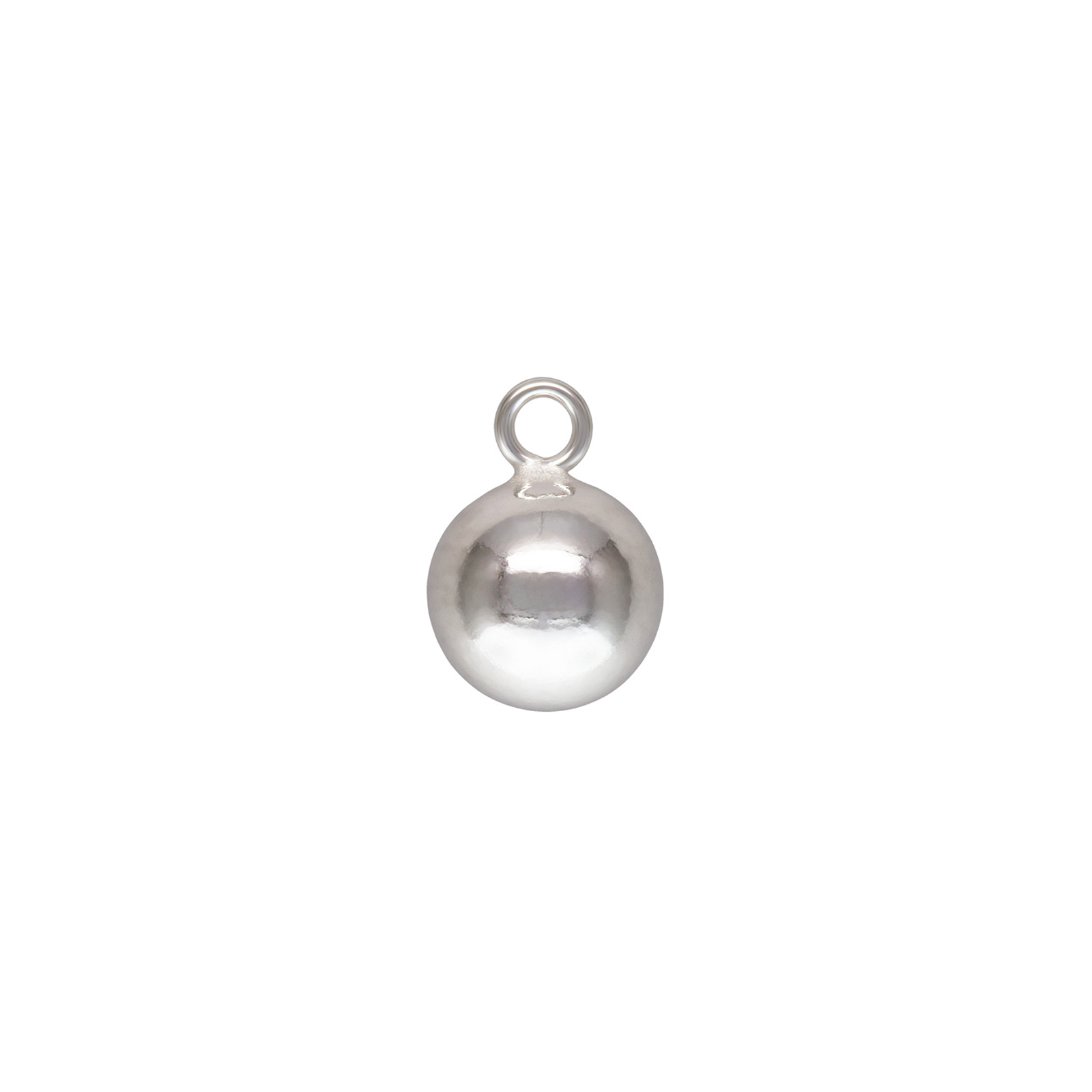 sterling silver ball charm 10mm | 1pc