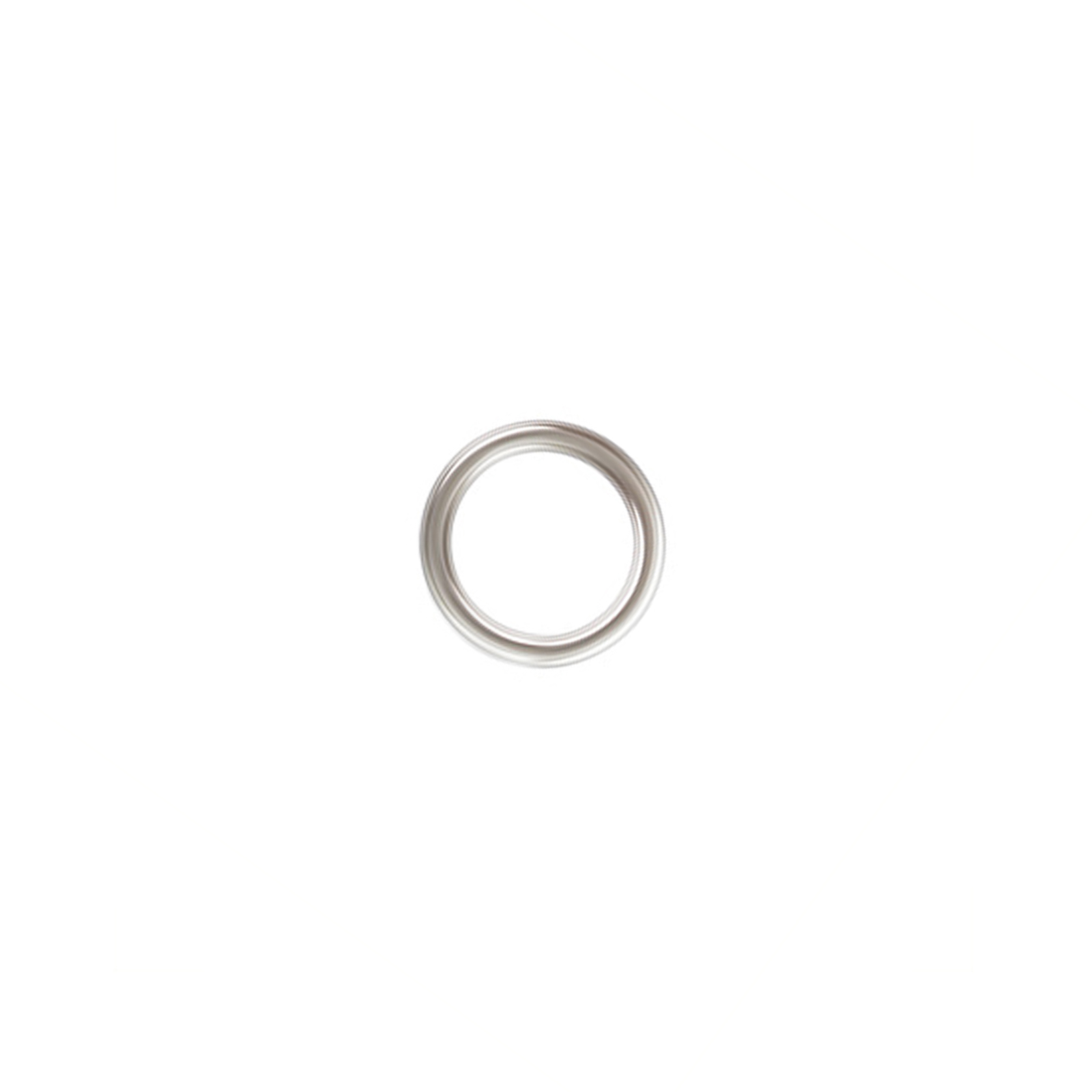 sterling silver plated closed jump ring 6mm - wire 0,8mm | 10pc