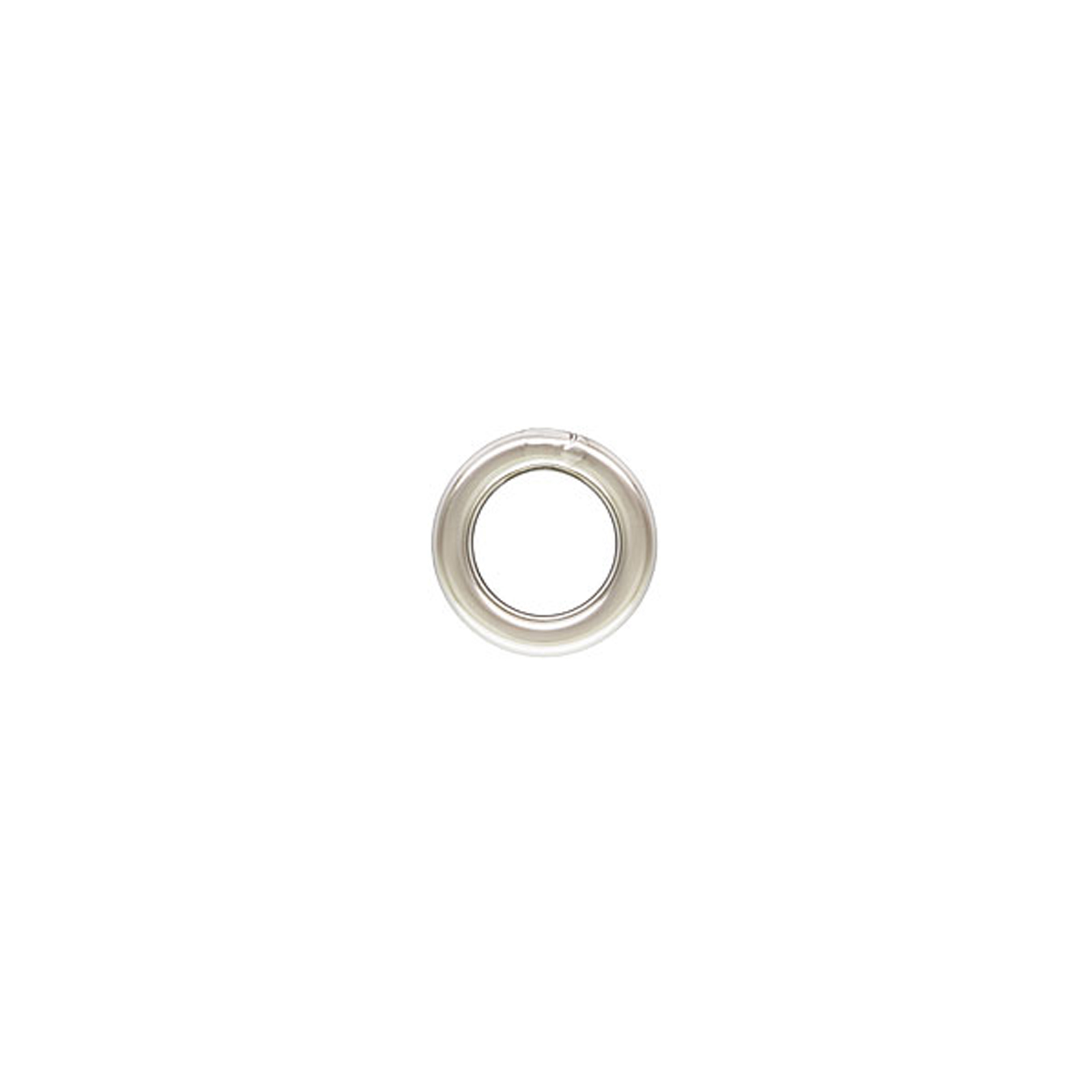 sterling silver plated closed jump ring 4mm - wire 0,8mm | 10pc