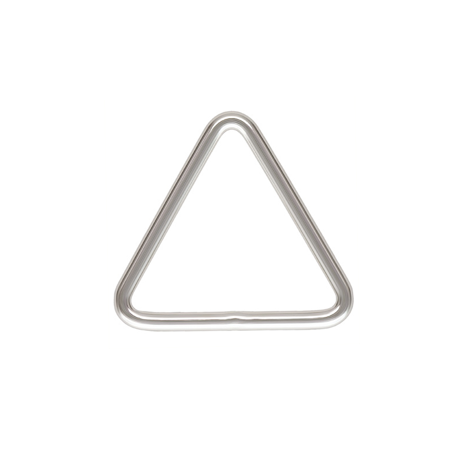 sterling silver plated closed triangle jump ring 10mm - wire 0,9mm | 4pc