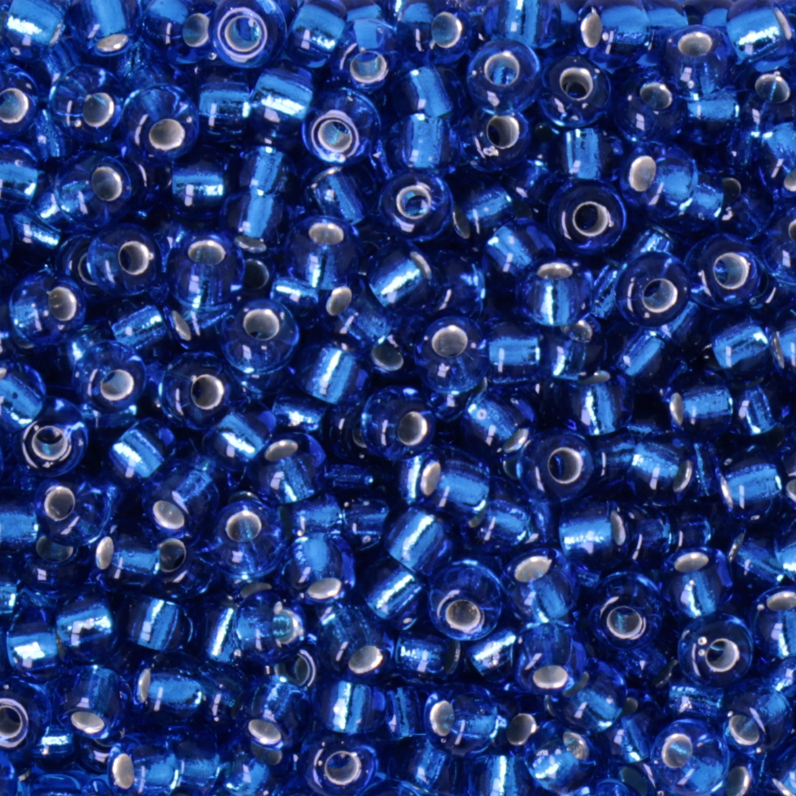 miyuki rocailles 8/0 - silver-lined capri blue (25) | 10gr