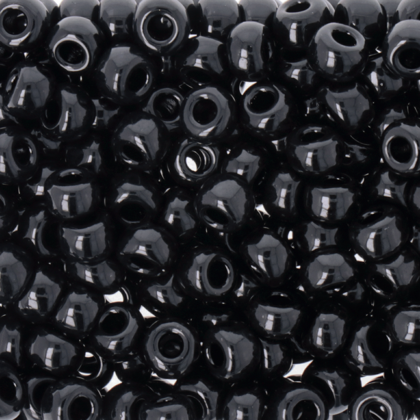 miyuki rocailles 6/0 - opaque black (401) | 10gr