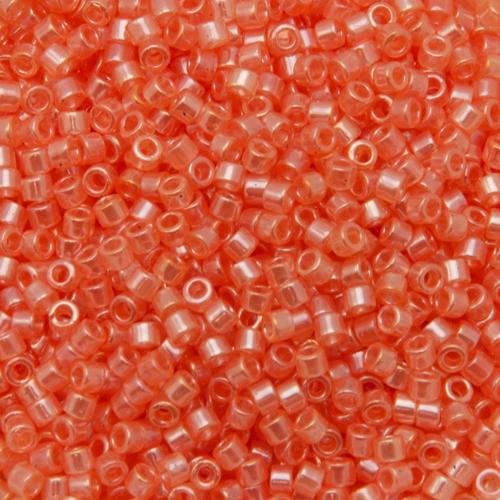 miyuki delica 11/0 - transparent coral luster | 8gr