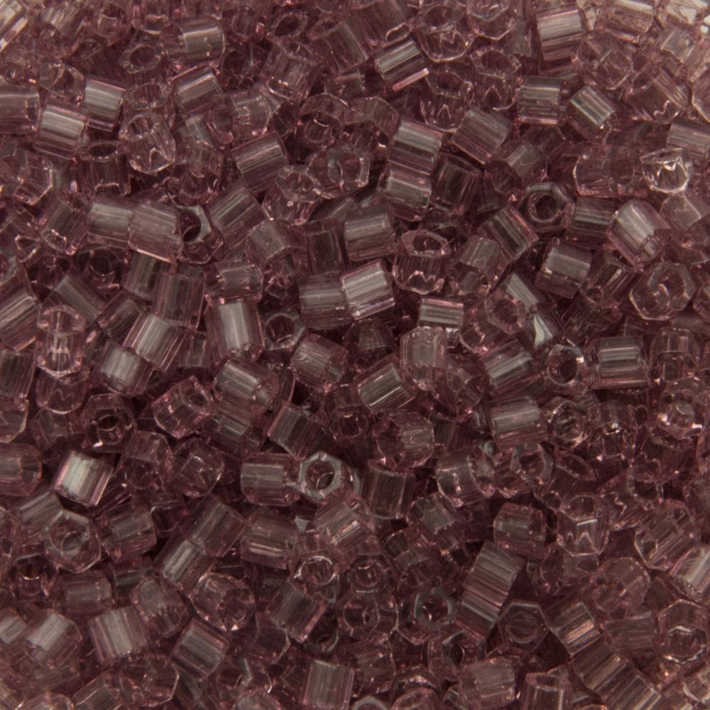 hexagon toho seed beads 8/0 transparent light amethyst (6) | 10gr