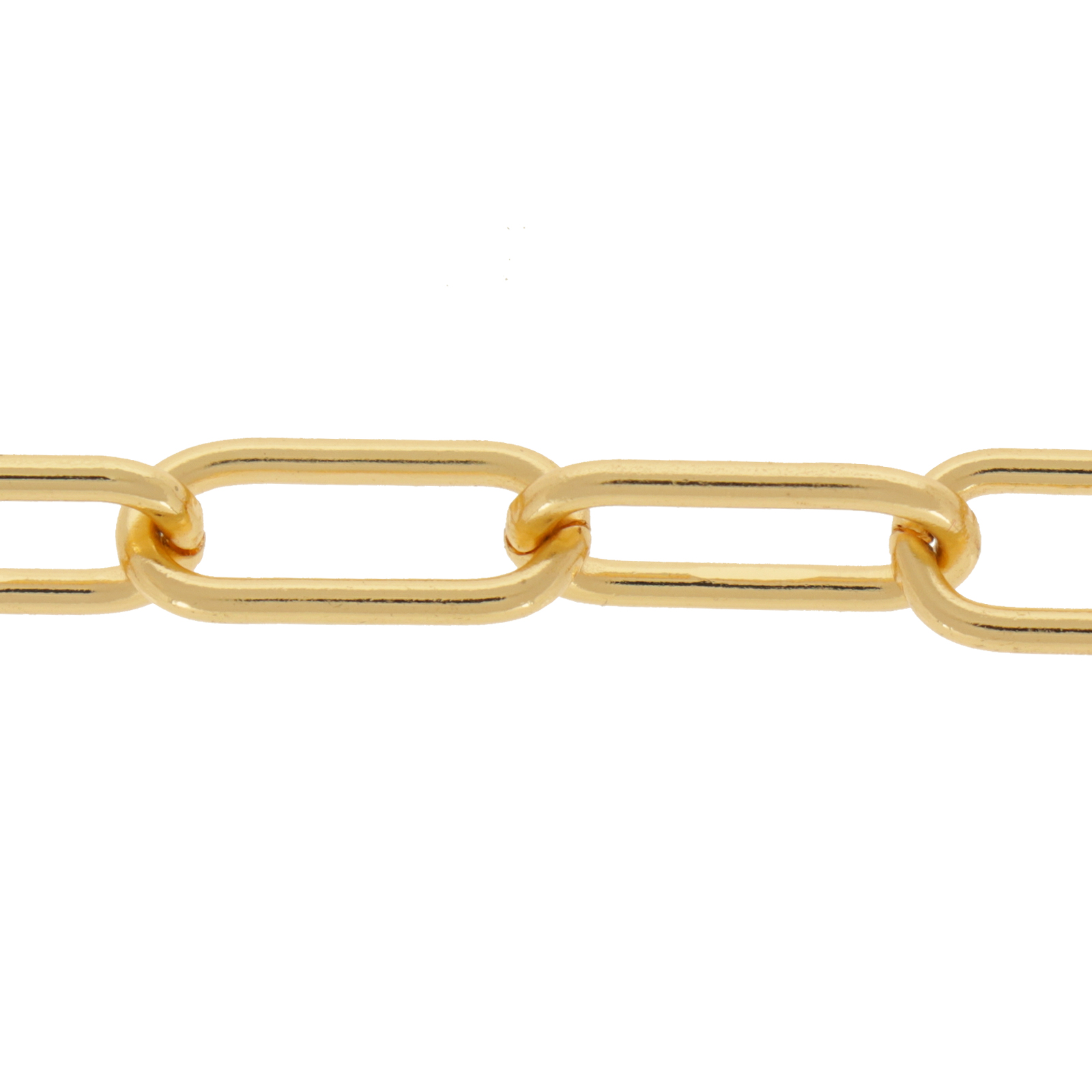 gold plated rectangle 16x6,5mm | 50cm