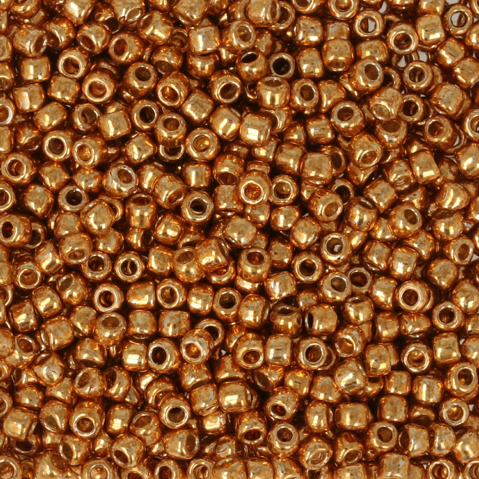 rocaille toho seed beads 11/0 - permanent finish galvanized old gold (pf591) | 10gr