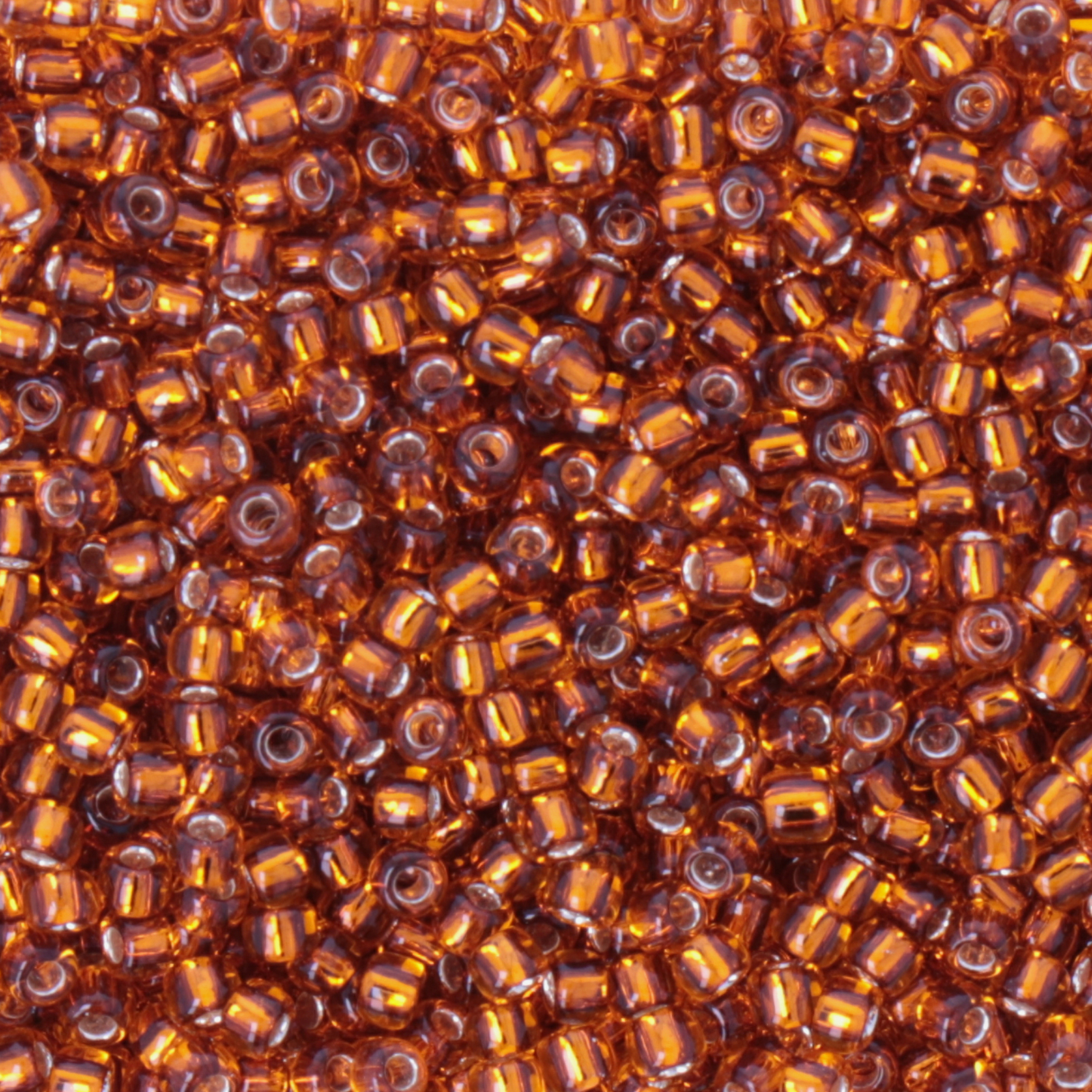 rocaille toho seed beads 11/0 - silver-lined marmelade (2154s) | 10gr