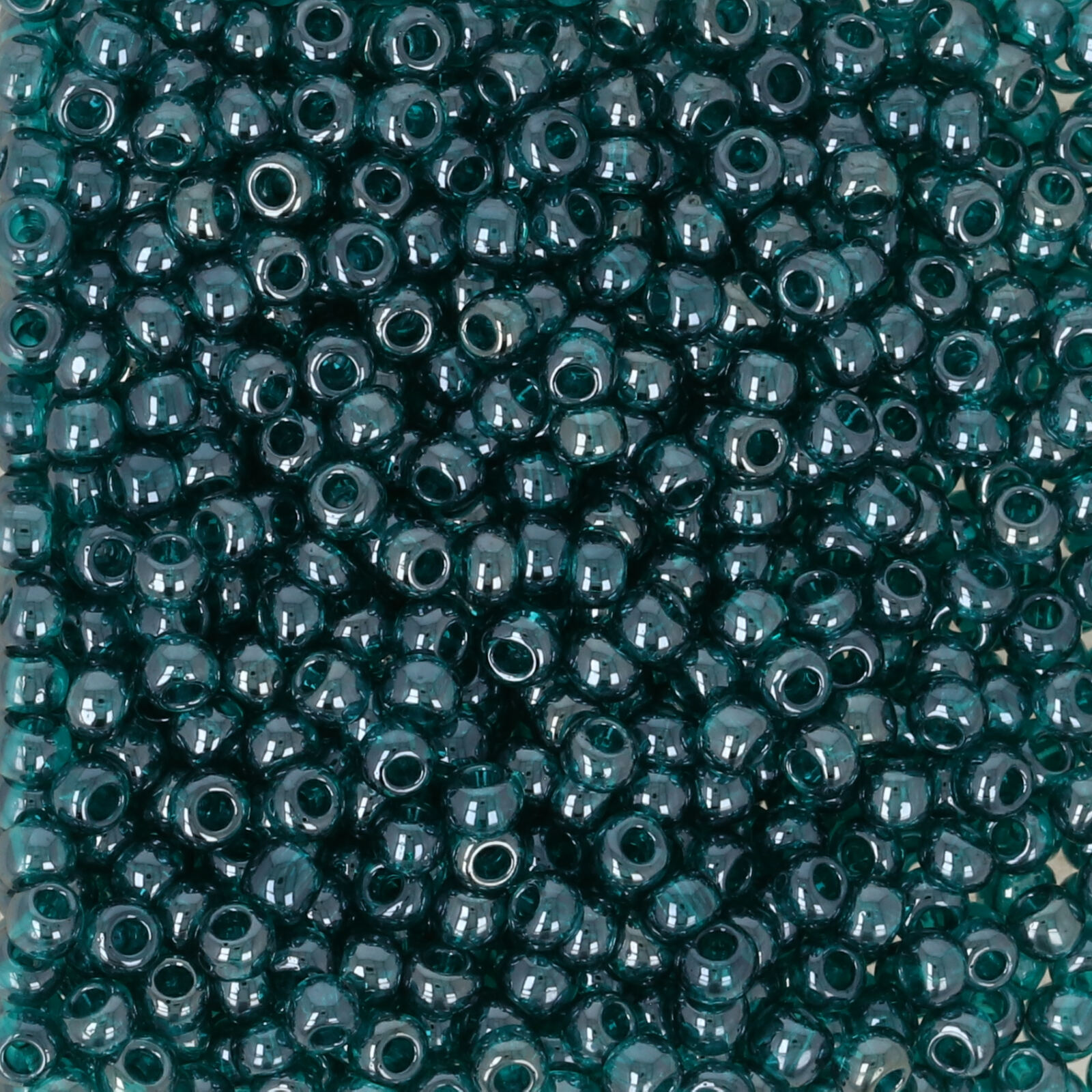 rocaille toho seed beads 11/0 transparent lustered teal (108bd) | 10gr