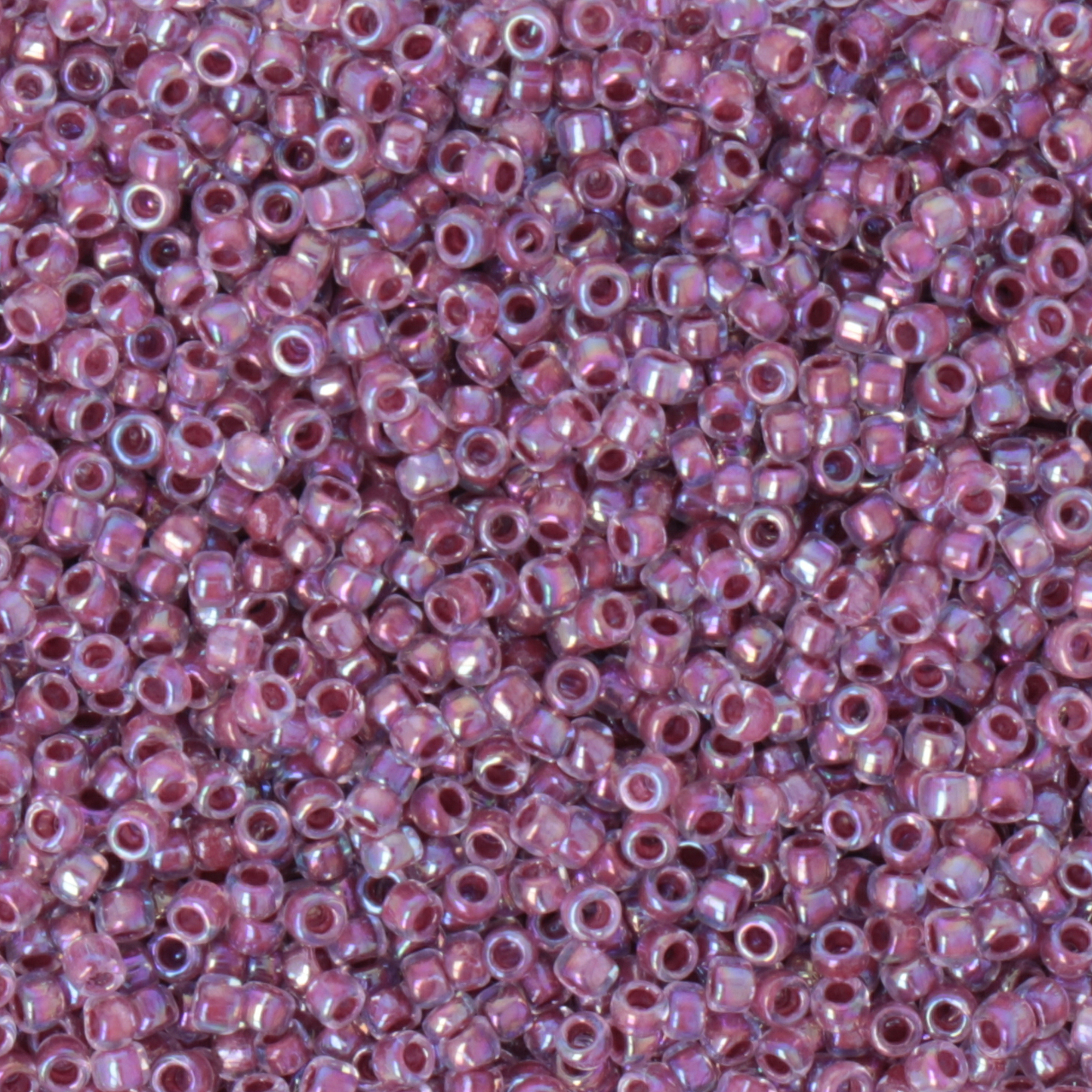 saatperlen toho 15/0 inside color rainbow crystal/srtawberry lined (261) | 10gr