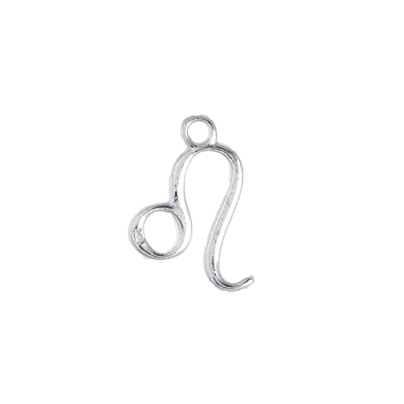 sterling silver zodiac charm lion 15mm | 1pc