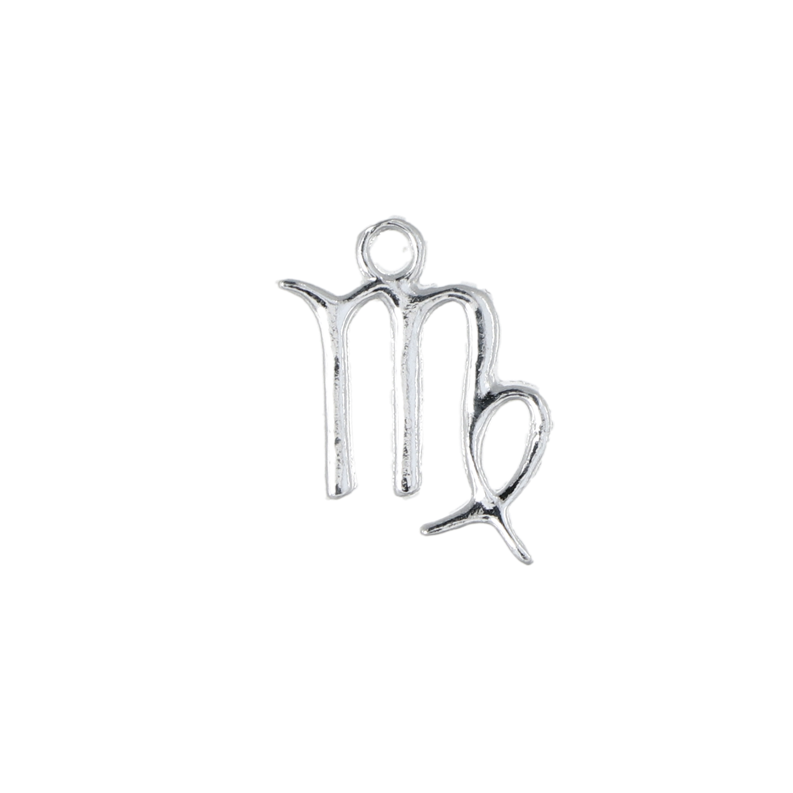 sterling silver zodiac charm virgo 15mm | 1pc
