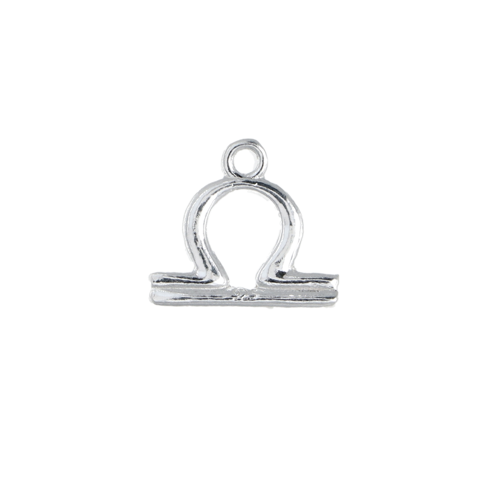 sterling silver zodiac charm libra 15mm | 1pc