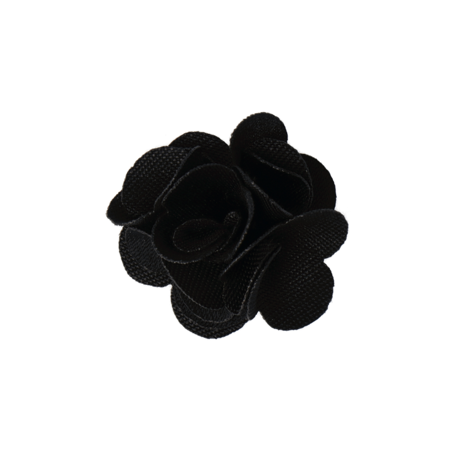 black fabric flower 20mm | 5pc