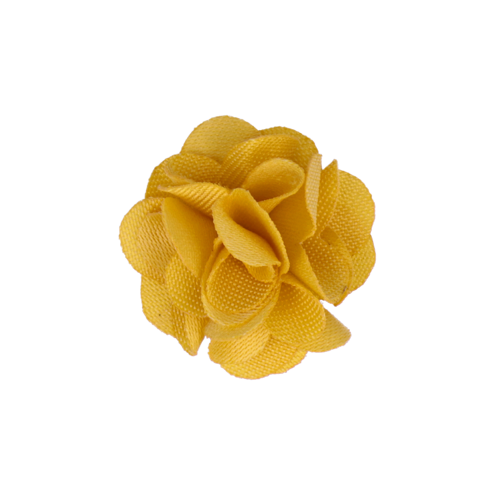 yellow fabric flower 20mm | 5pc