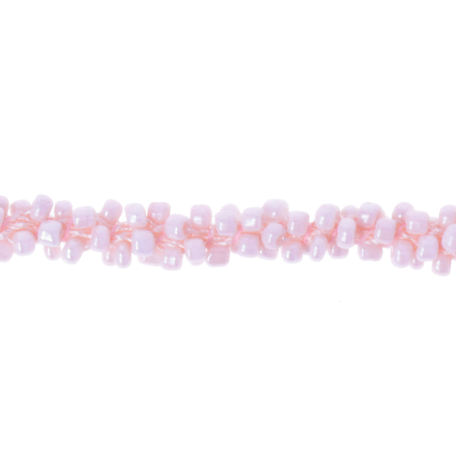 pearl pink seed beads tubolar crochet 6mm | 50cm
