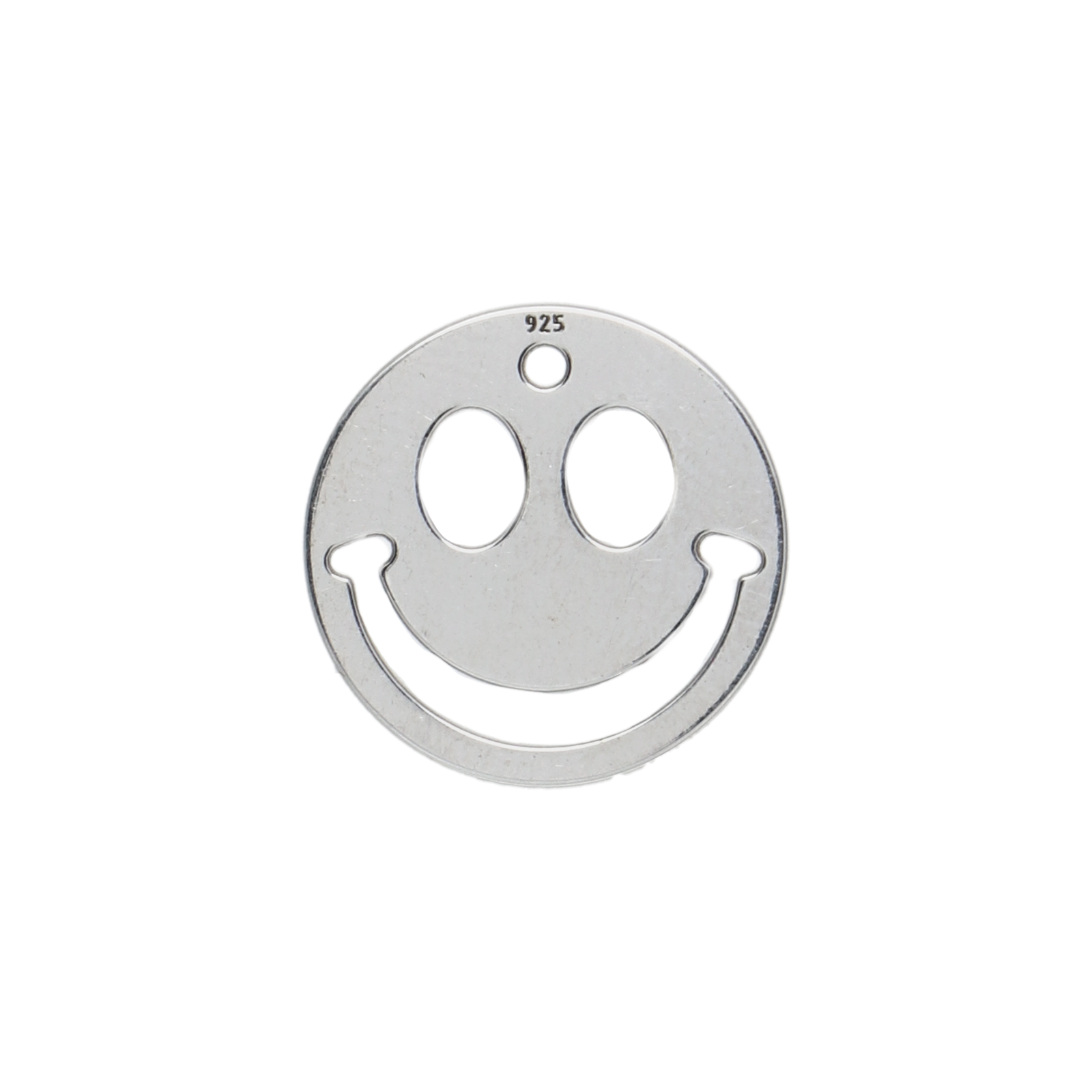 sterling silver smile charm 15mm | 1pc