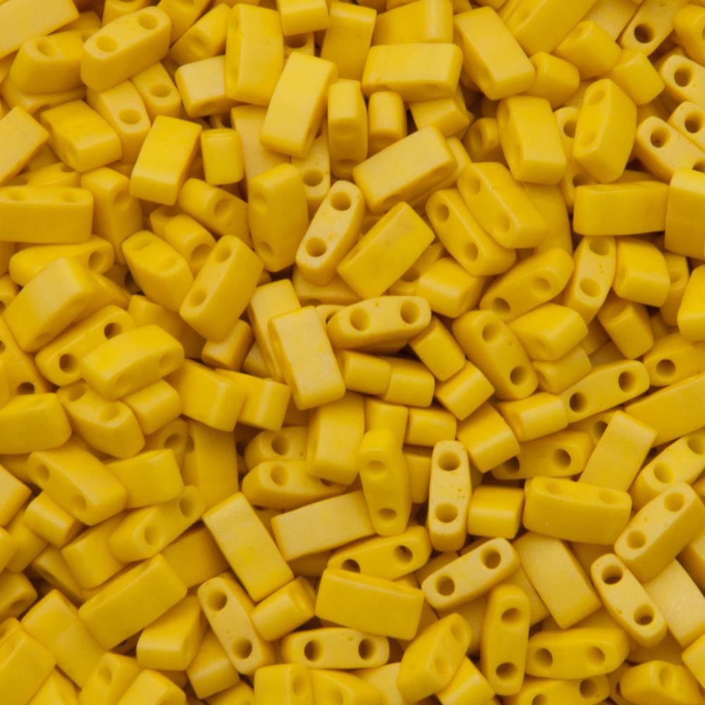 miyuki half tila beads - matte opaque dandalion 5x2,3mm | 5gr