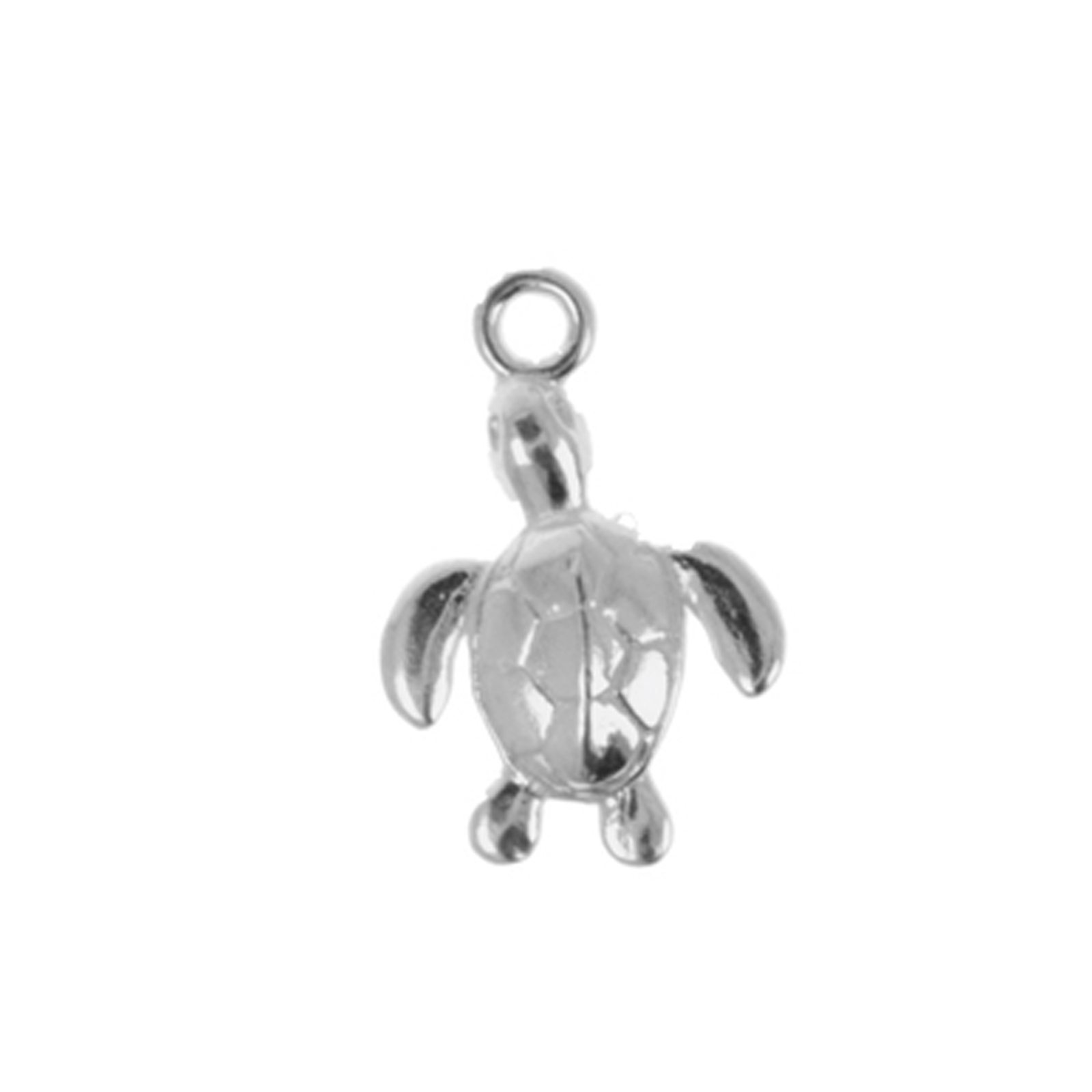 sterling silver turtle charm 18mm | 1pc