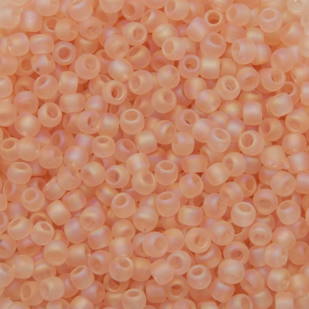 saatperlen toho 8/0 transparent rainbow frosted rosaline (169f) | 10gr