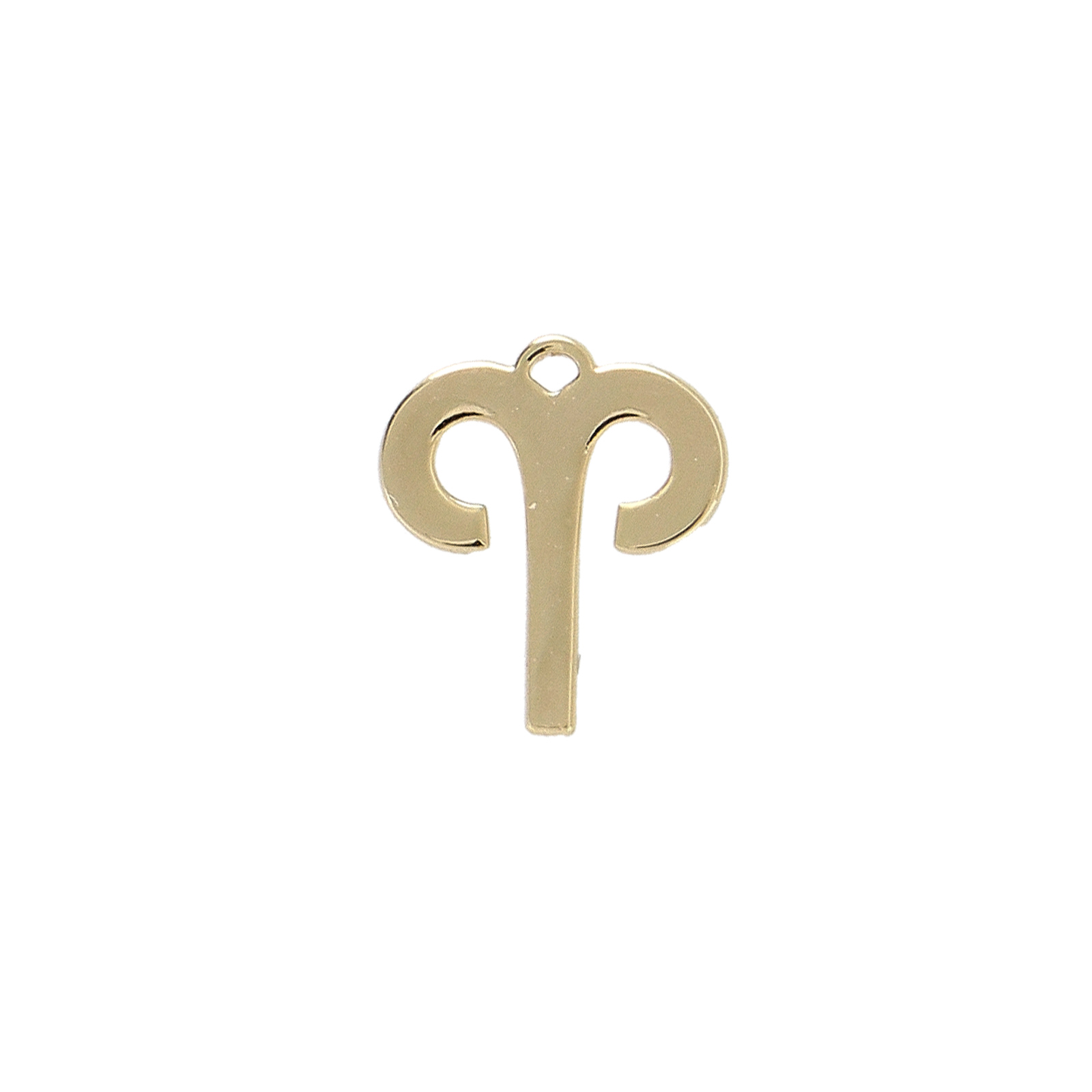 gold plated zodiac charm aries 10mm | 1pc