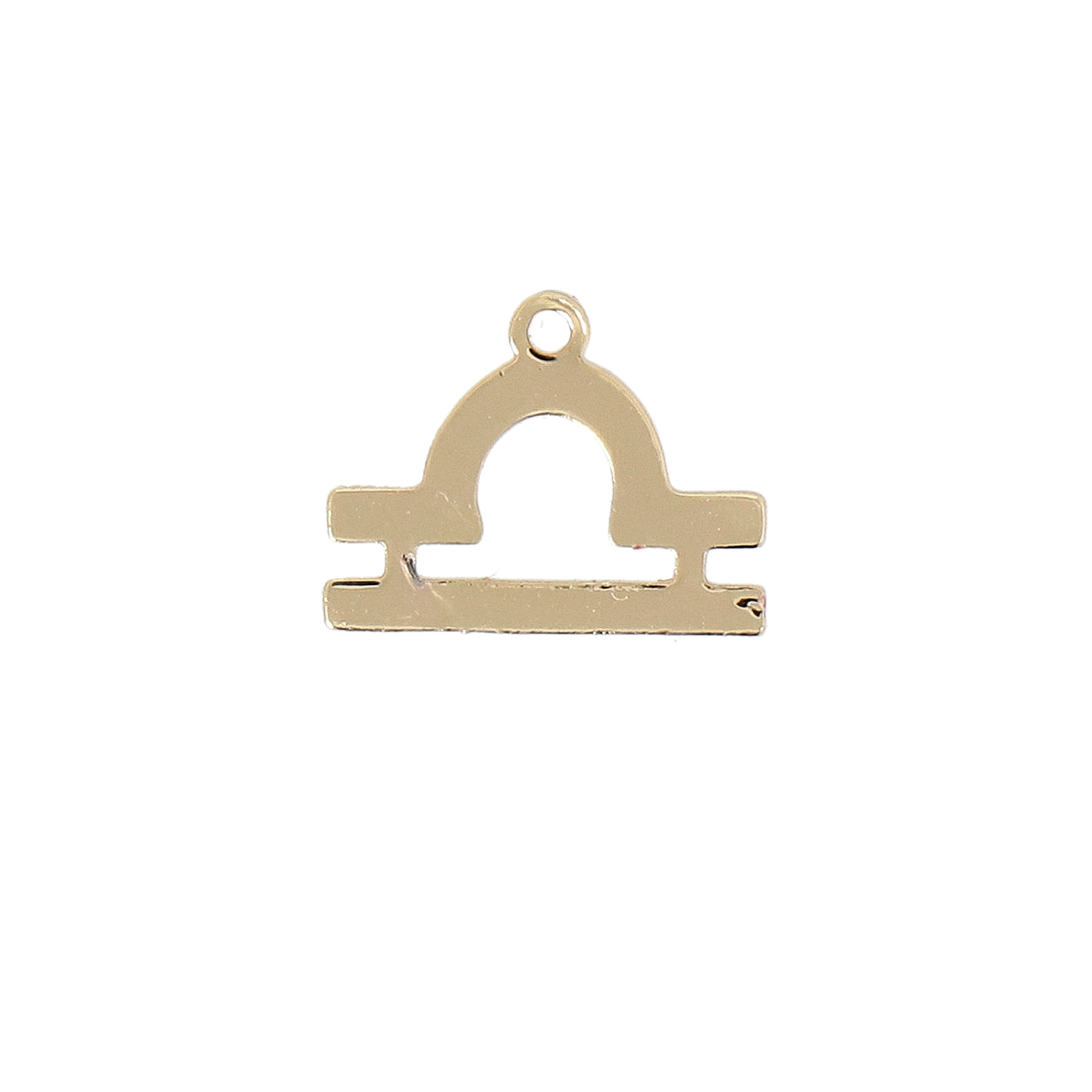gold plated zodiac charm libra 10mm | 1pc