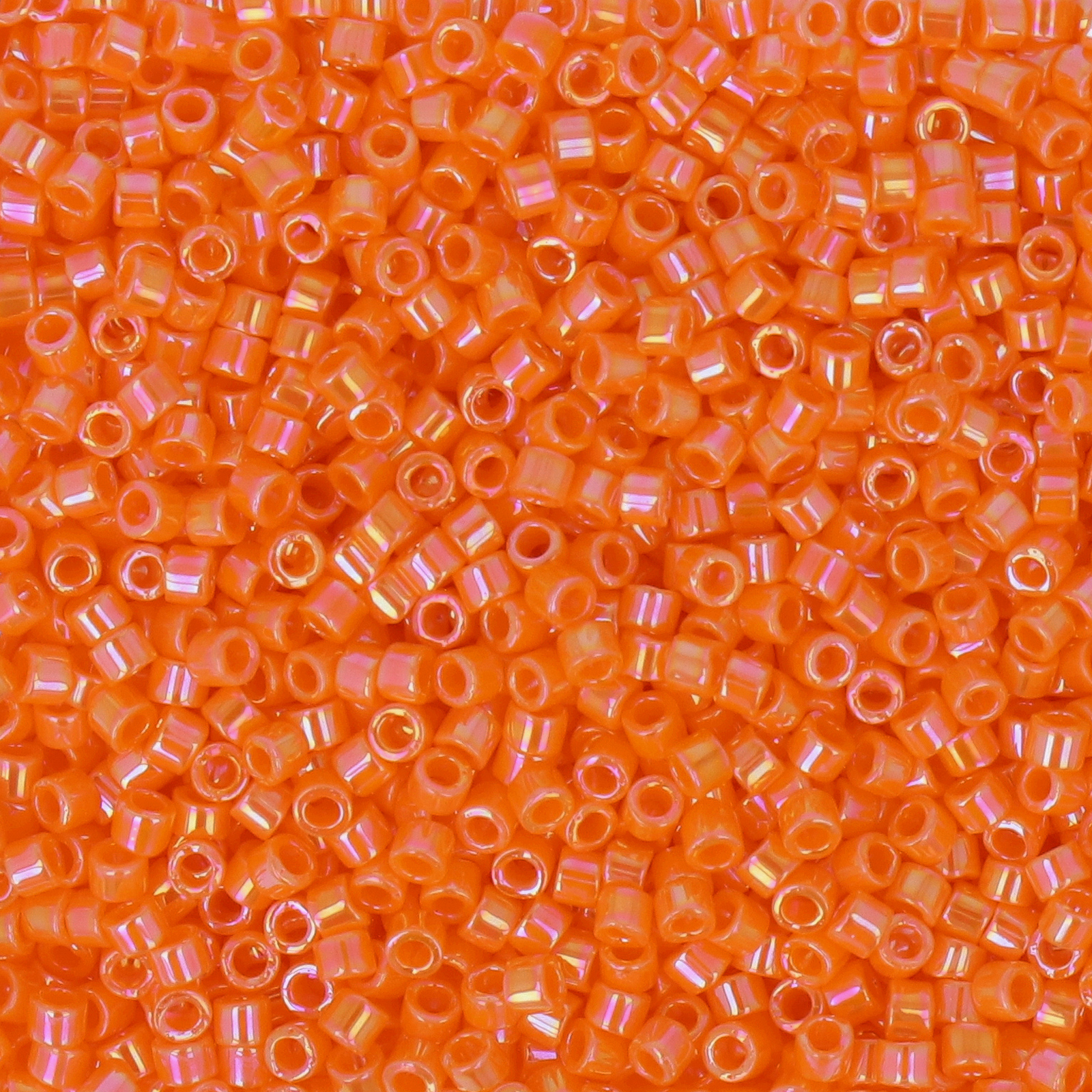 miyuki delica 11/0 - opaque mandarine ab | 8gr