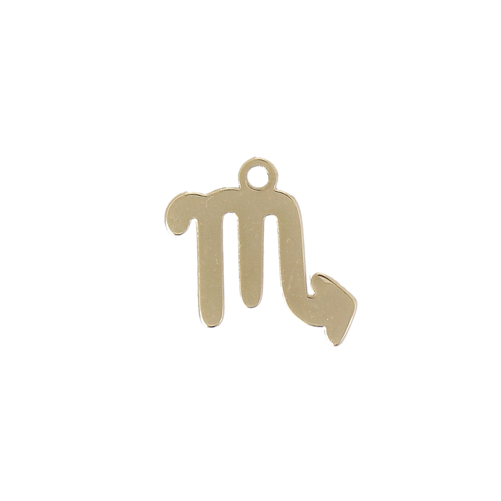 gold plated zodiac charm scorpion 10mm | 1pc